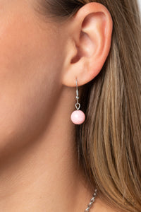 Patterned Paisley - Pink Necklace - Paparazzi Accessories
