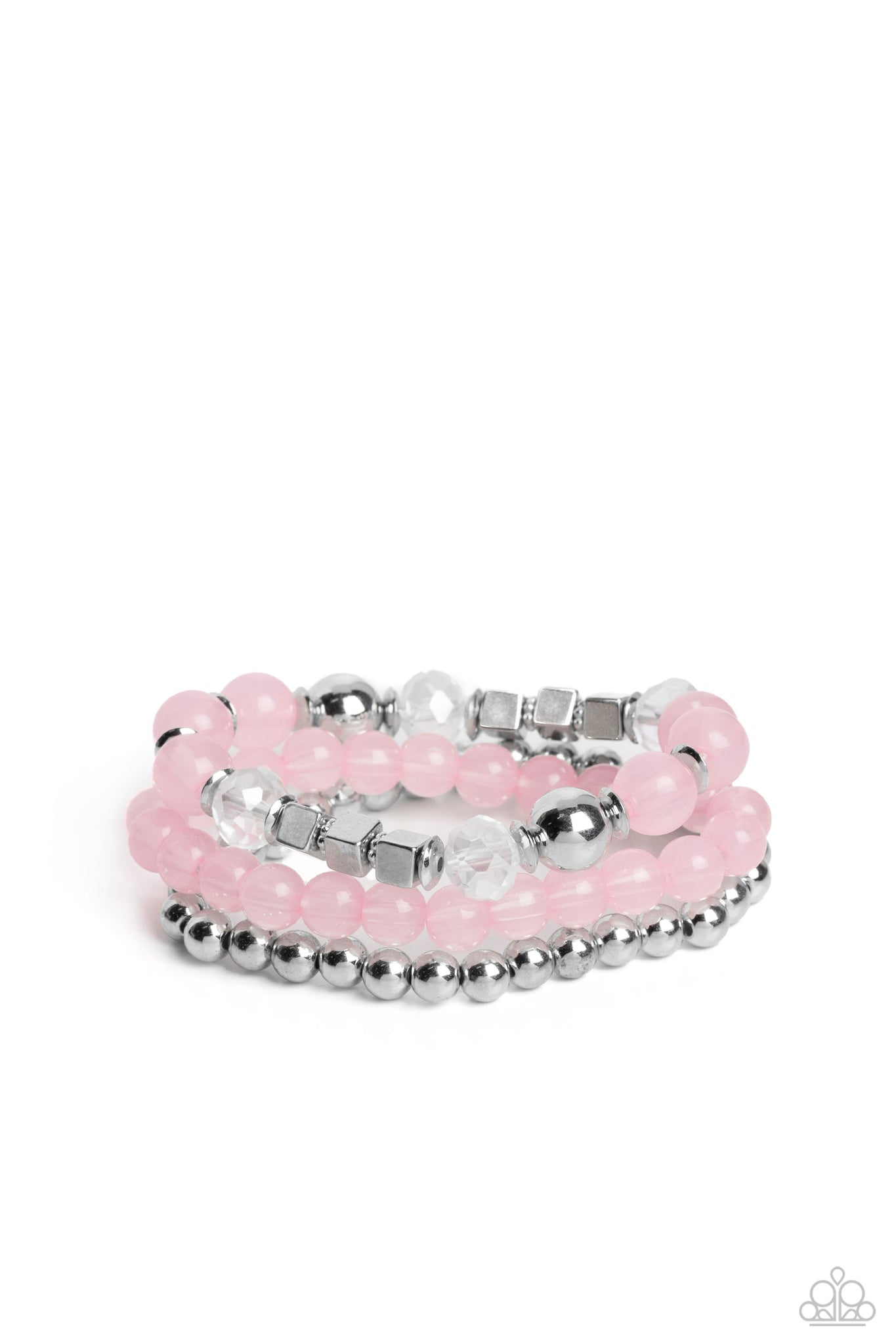 CUBE Your Enthusiasm Pink Bracelet Paparazzi Accessories Sassysblingandthings