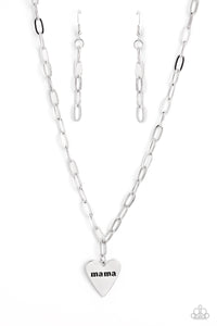 mama-cant-buy-you-love-silver-necklace-paparazzi-accessories