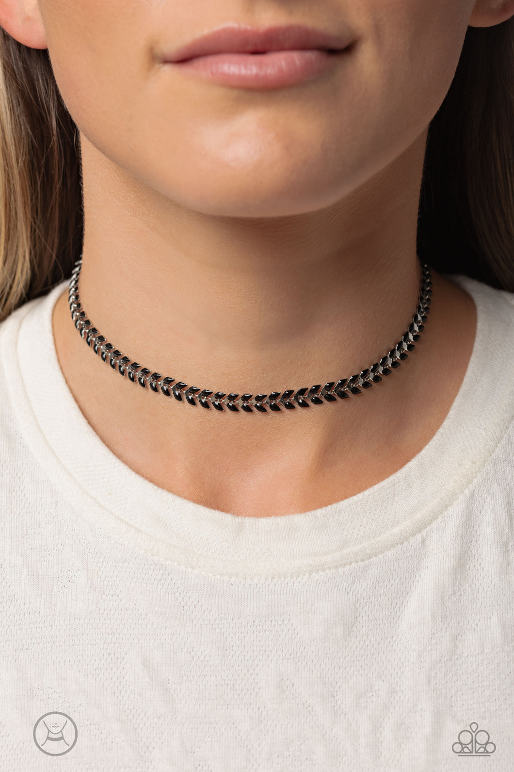 Grecian Grace - Black Necklace - Paparazzi Accessories