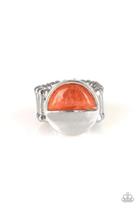 Stone Seeker - Orange Ring - Paparazzi Accessories