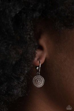 Mandala Maiden - Silver Earrings - Paparazzi Accessories