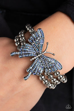 First WINGS First - Blue Bracelet - Paparazzi Accessories