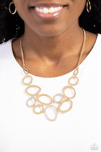 Limelight Lead - Gold Necklace - Paparazzi Accessories