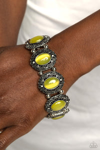 Vintage Vault - Yellow Bracelet - Paparazzi Accessories