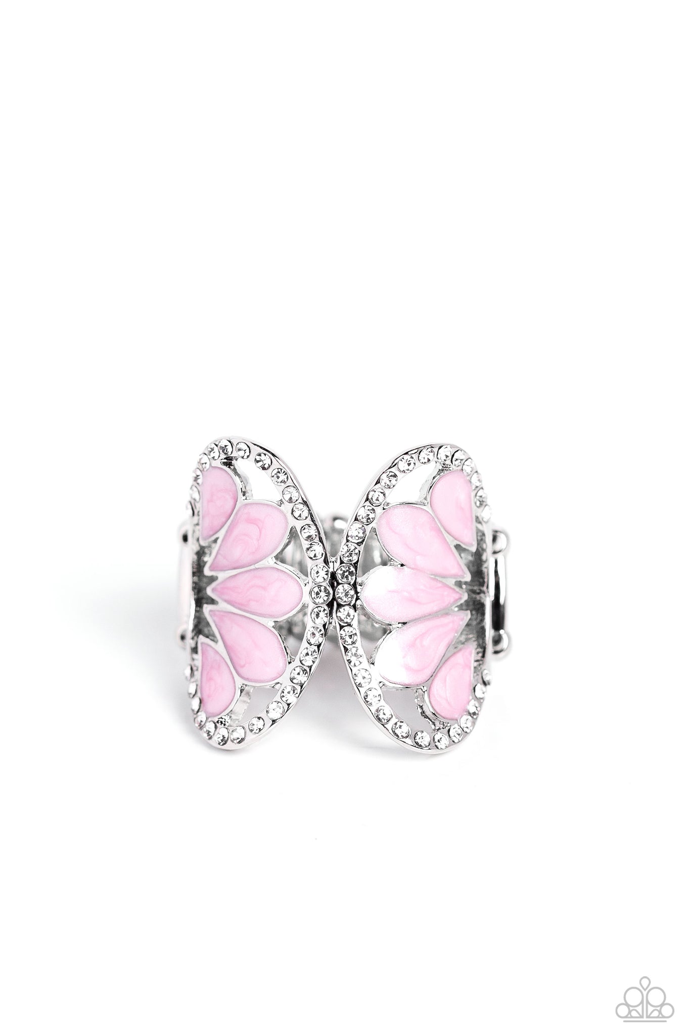 Ring Around the Rhinestones - pink - Paparazzi earrings