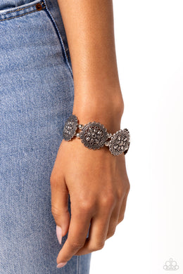 Leave of Lace - Silver Bracelet - Paparazzi Accessories