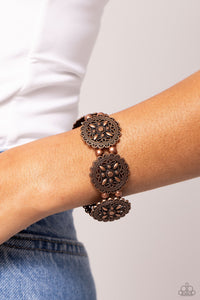 Leave of Lace - Copper Bracelet - Paparazzi Accessories