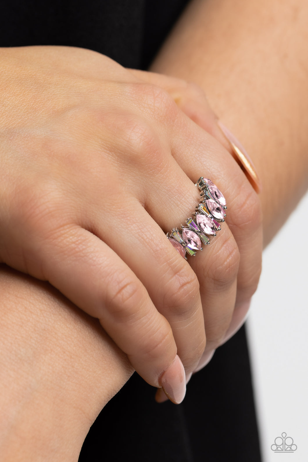 Kaleidoscopic Knockout - Pink Ring - Paparazzi Accessories