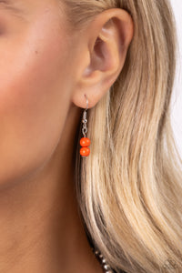 Contrasting Candy - Orange Necklace - Paparazzi Accessories