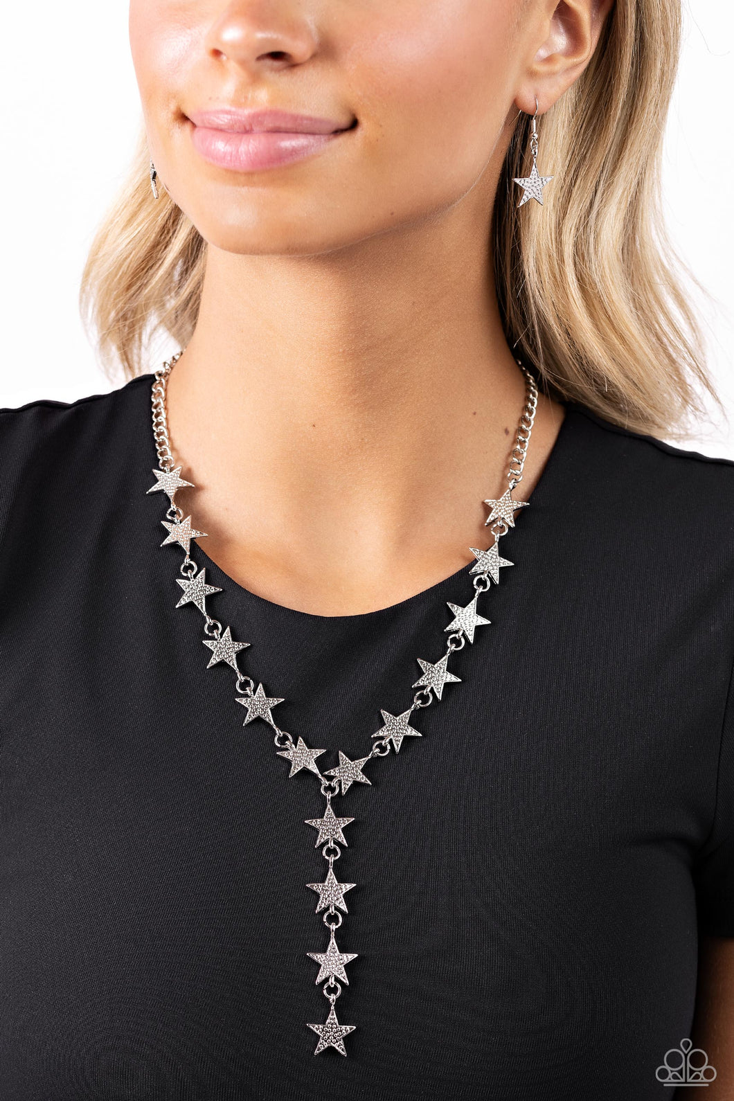 Reach for the Stars - Silver Necklace - Paparazzi Accessories