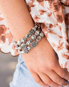 Enchanting Emotion - Silver Bracelet - Paparazzi Accessories