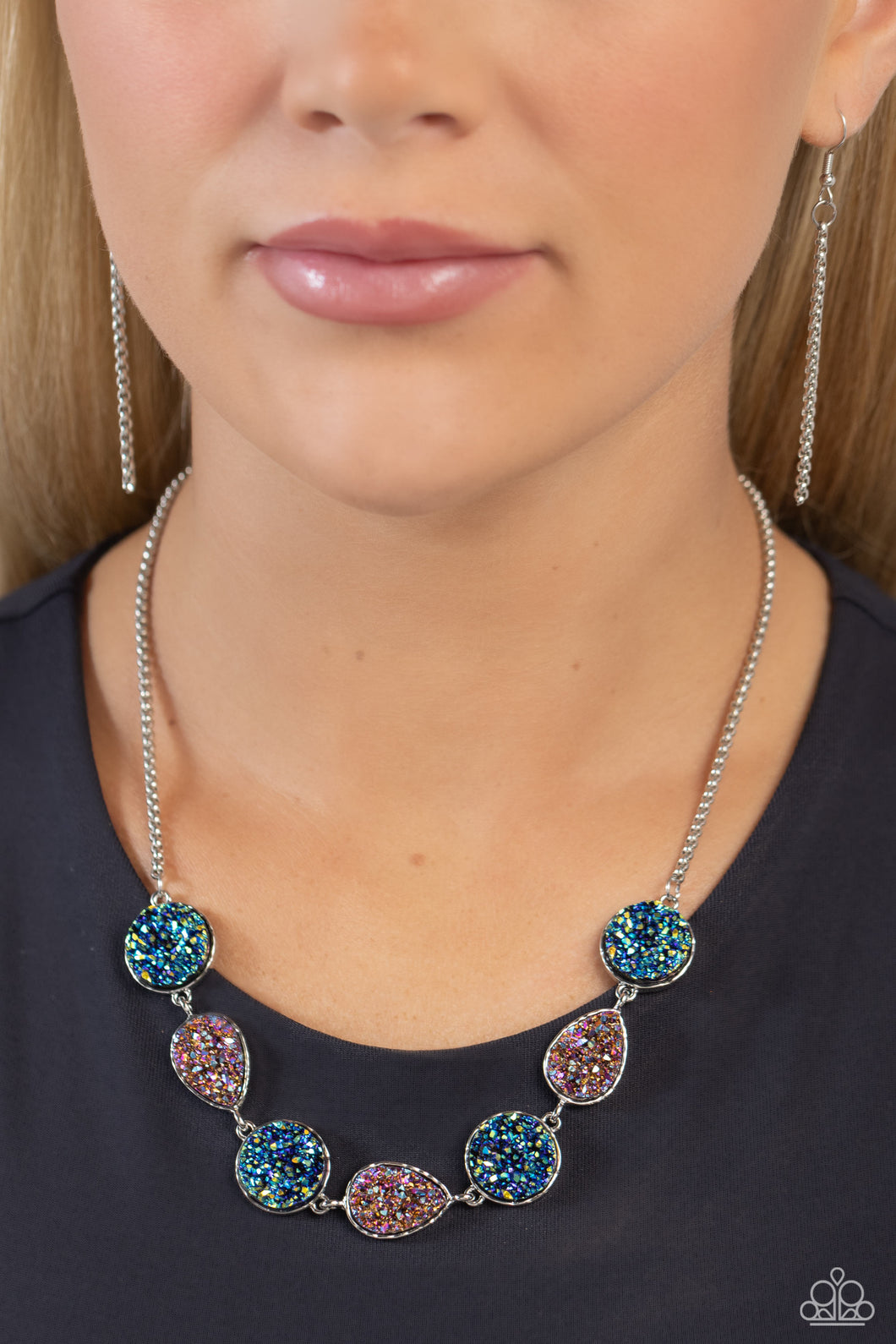 Druzy Demand - Multi Necklace - Paparazzi Accessories