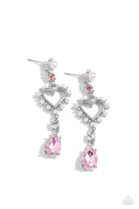 lovers-lure-pink-post earrings-paparazzi-accessories