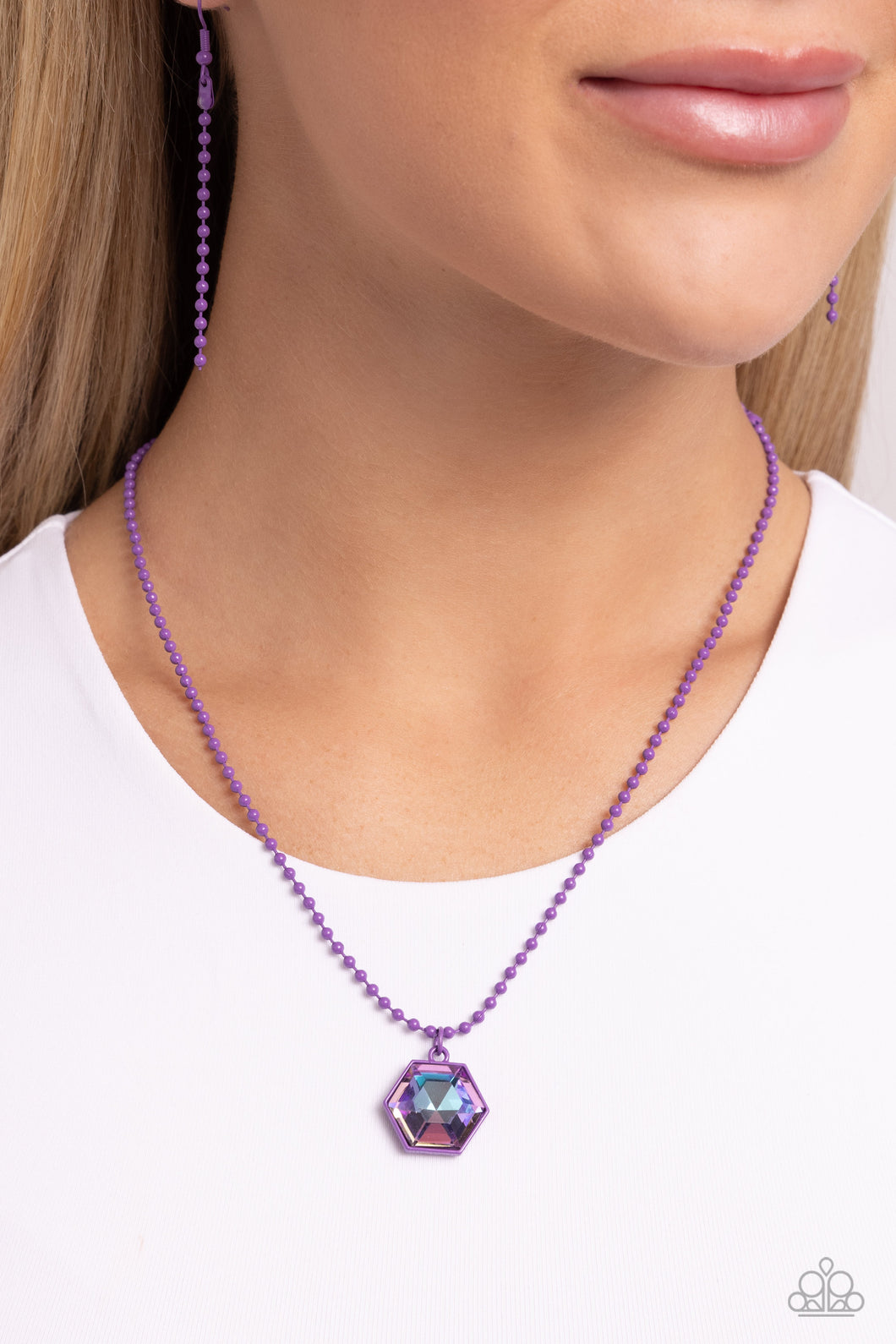 Sprinkle of Simplicity - Purple Necklace - Paparazzi Accessories