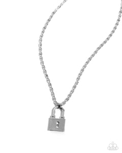 locked-lesson-silver-necklace-paparazzi-accessories