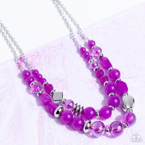 Mere Magic - Purple Necklace - Paparazzi Accessories