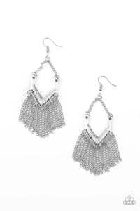 Unchained Fashion - Silver Earrings - Paparazzi Accessories - Sassysblingandthings