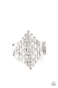 Hive Hustle - White Ring - Paparazzi Accessories