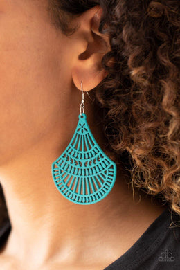 Tropical Tempest - Blue Earrings - Paparazzi Accessories - Sassysblingandthings